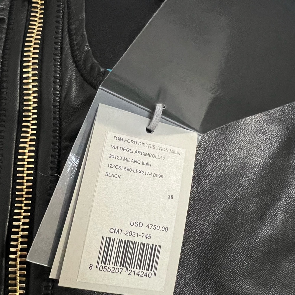 Authentic Tom ford leather jacket. size 38 which is a size small. - Picture 4 of 7